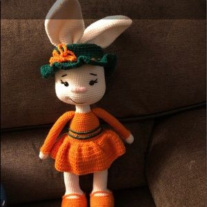 Beautiful Crochet Spring Bunny!
